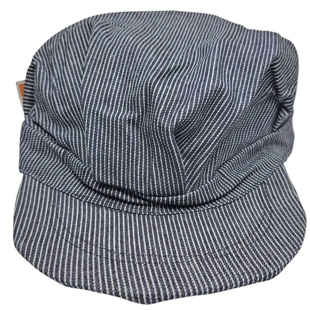Striped Train Conductor Cap Engineer Hat